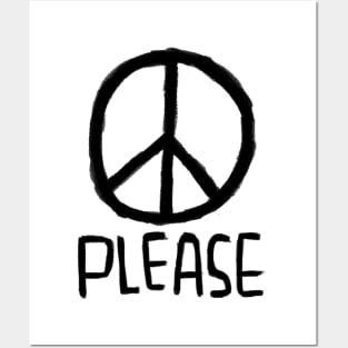 Peace Sign, Peace Please, No War, Antiwar Posters and Art